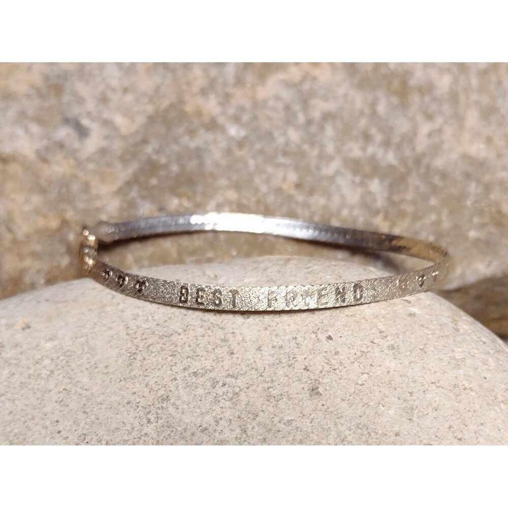 Best Friend Heart SU ITALY Sterling Silver Bracelet